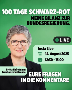 Einer der neuesten Instagram-Posts von Britta Haßelmann