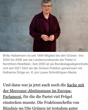 Einer der neuesten Instagram-Posts von Britta Haßelmann